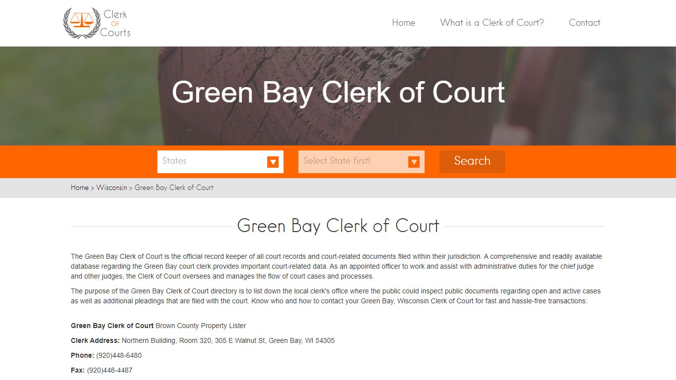 Green Bay Clerk of Court